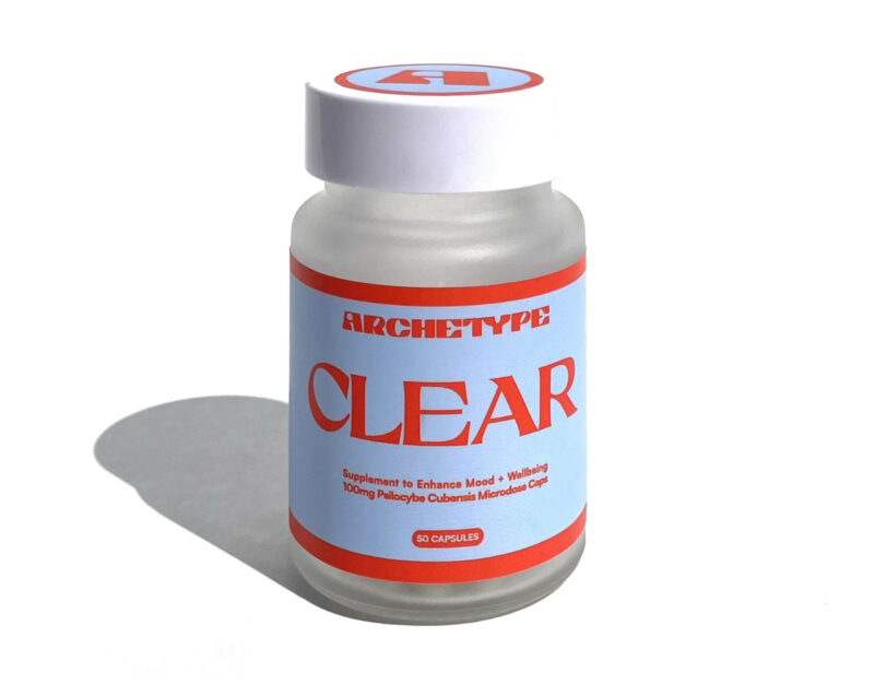 ARCHETYPE CLEAR Microdose Paddenstoel Capsules (Fles van 50)