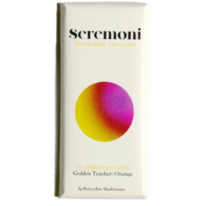 Barretta di cioccolato alla psilocibina Seremoni Edibles