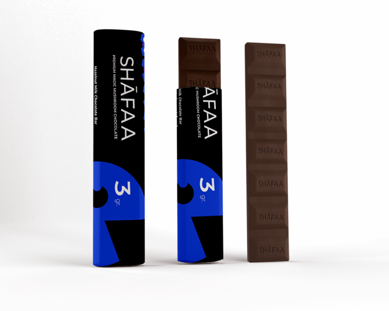 Barretta di cioccolato al latte alla nocciola Shafaa Penis Envy Edibles